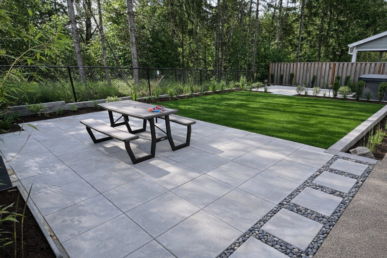 Concrete patio construction in Decatur, IL